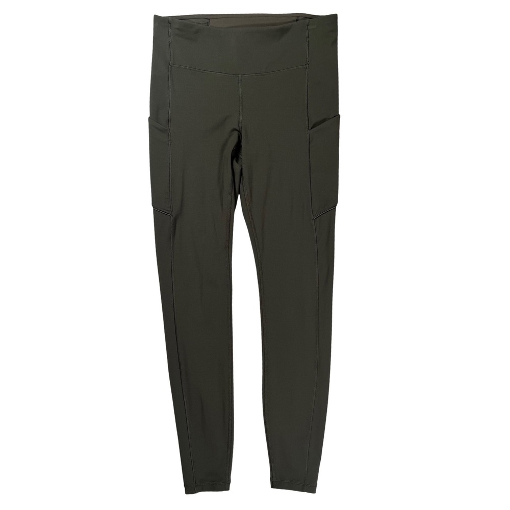 Lululemon Speed Up Tight 28" Women 6 Dark Olive Luxtreme Running Leggings Sporty